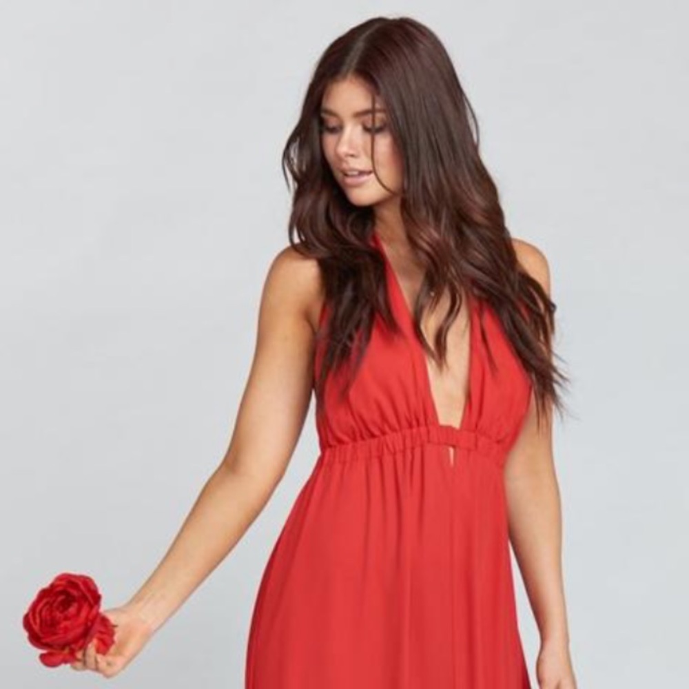 Show me your mumu luna halter dress